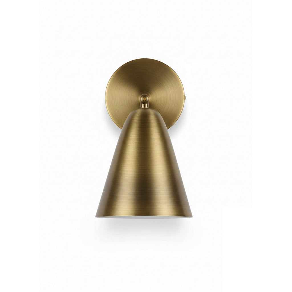 Dax Brass Wall Lamp – Sculptural Architectural Solid Brass Wall Sconc