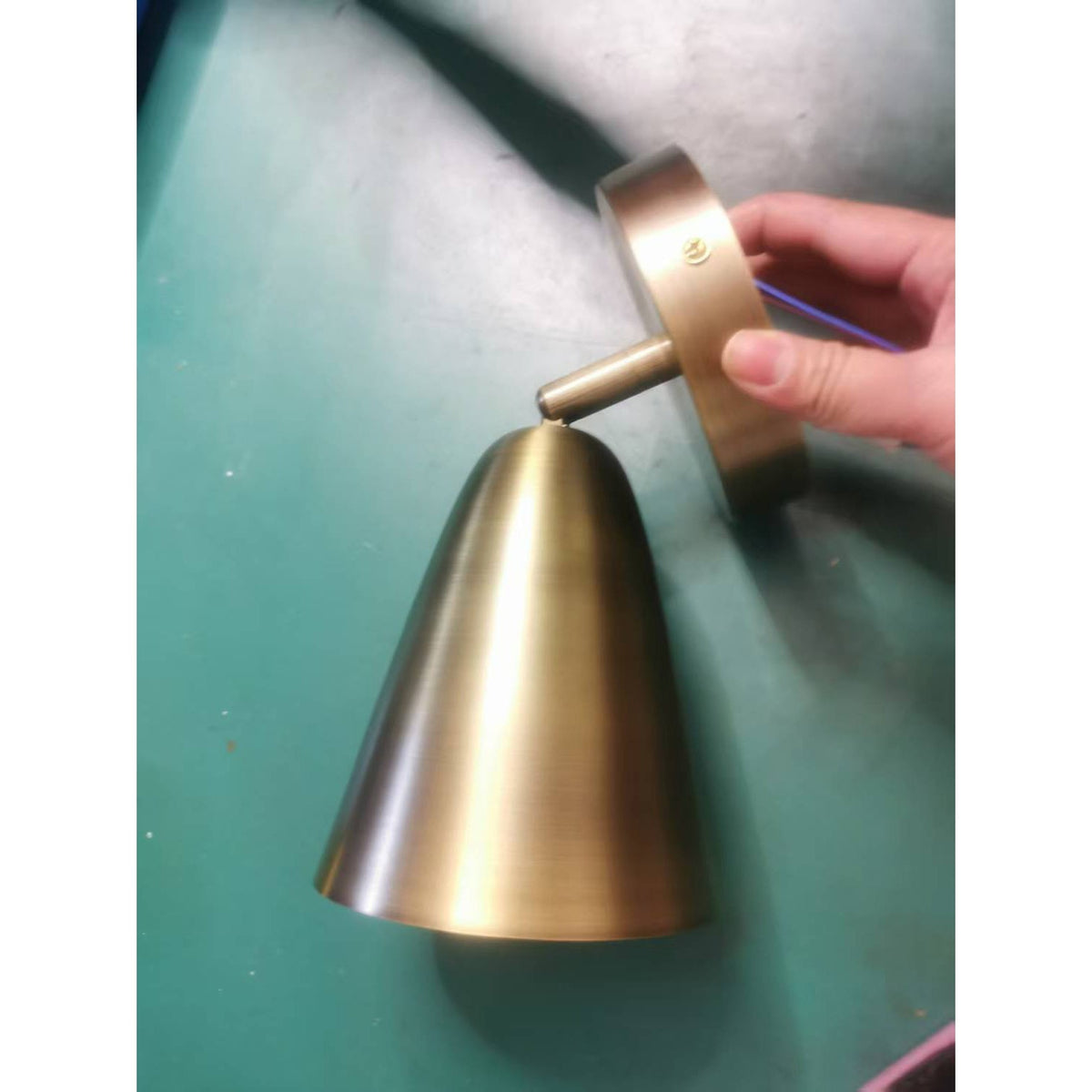 Dax Brass Wall Lamp – Sculptural Architectural Solid Brass Wall Sconc