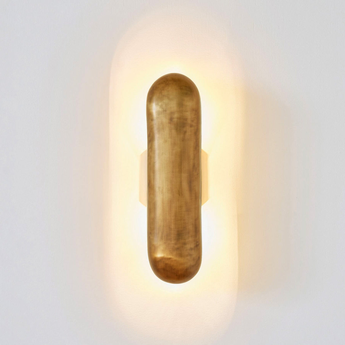 Dax Brass Wall Lamp – Sculptural Architectural Solid Brass Wall Sconc