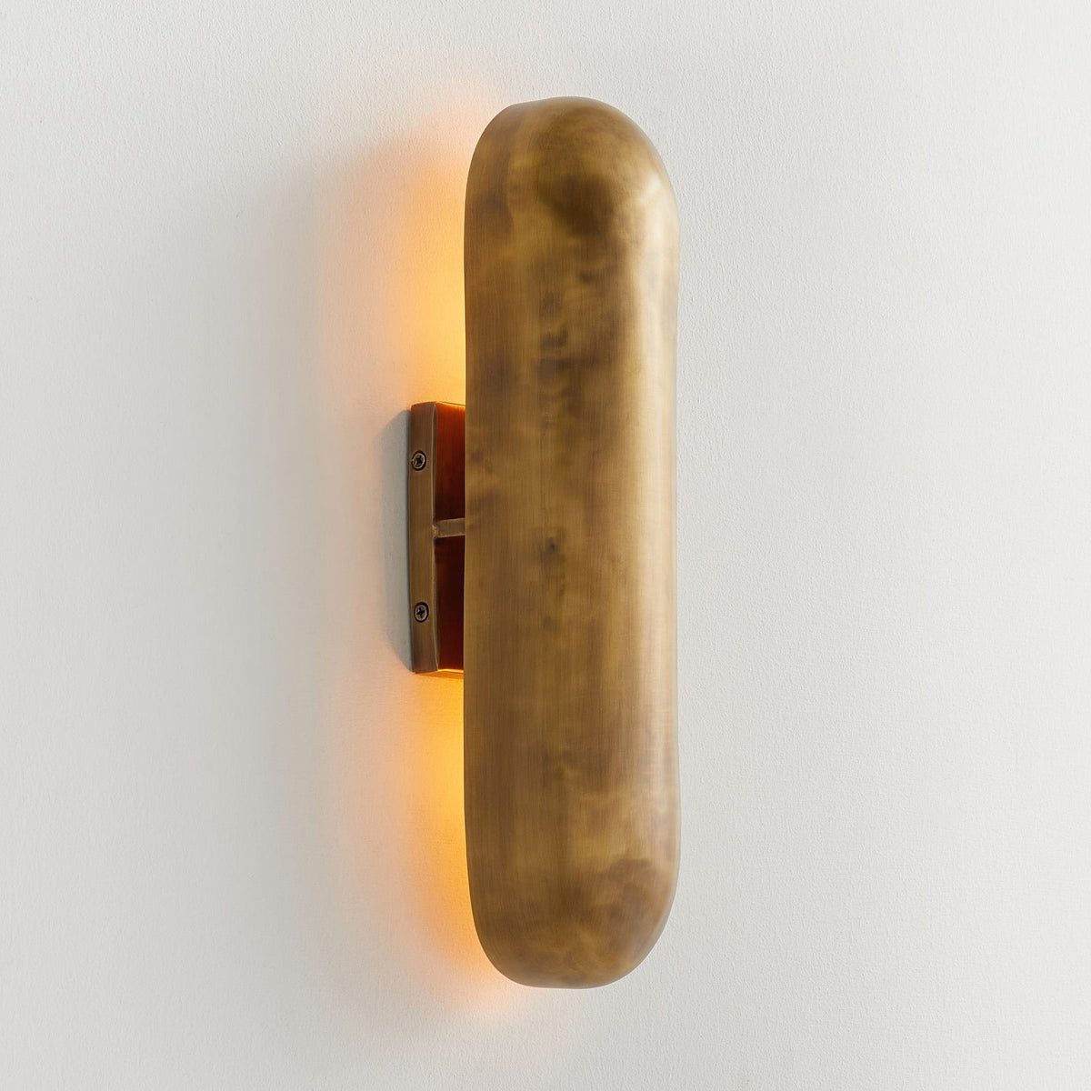 Dax Brass Wall Lamp – Sculptural Architectural Solid Brass Wall Sconc