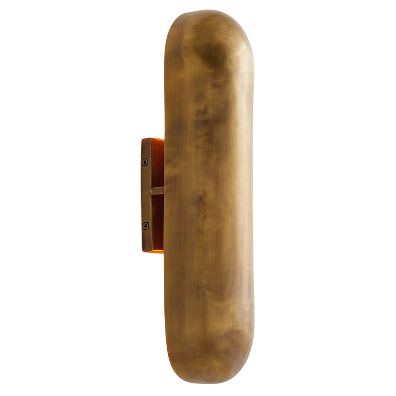 Dax Brass Wall Lamp – Sculptural Architectural Solid Brass Wall Sconc