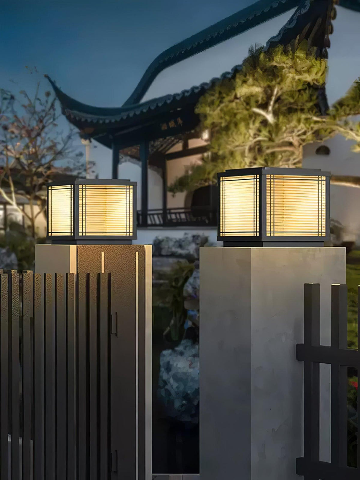 Deck Outdoor Post Light – Waterproof Stainless Steel Solar & Hardwired Pier Light