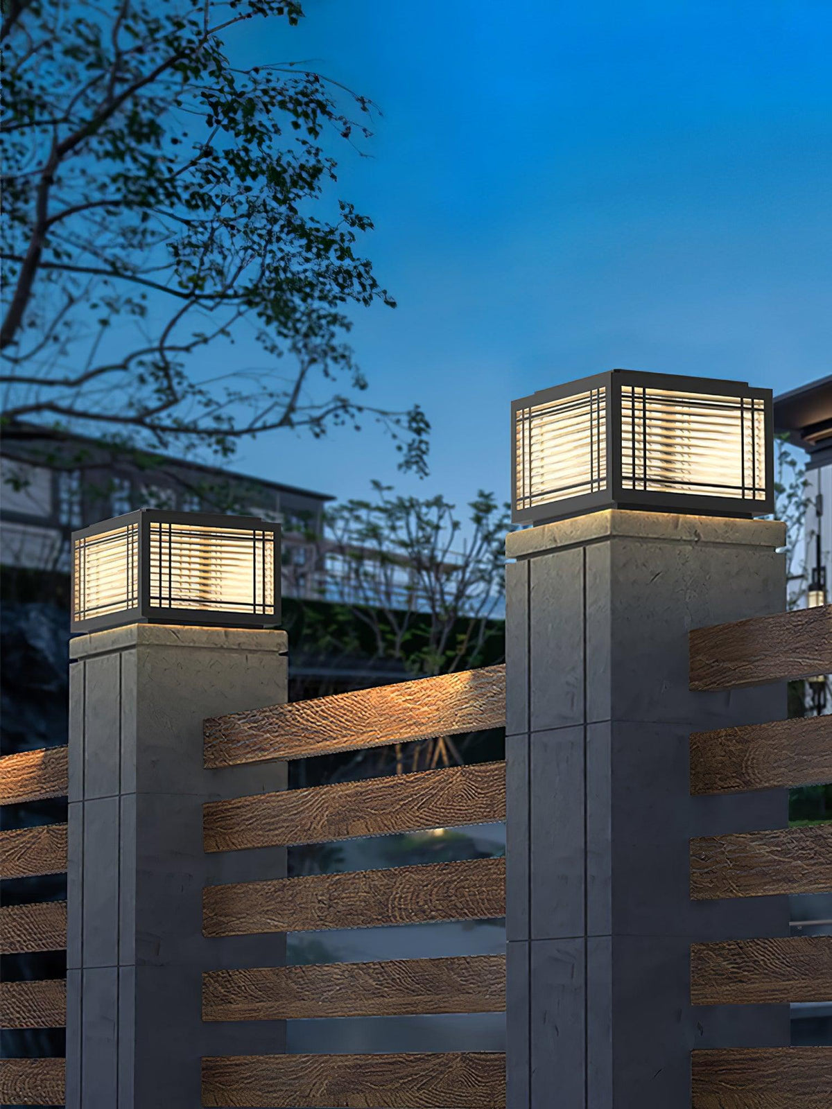 Deck Outdoor Post Light – Waterproof Stainless Steel Solar & Hardwired Pier Light