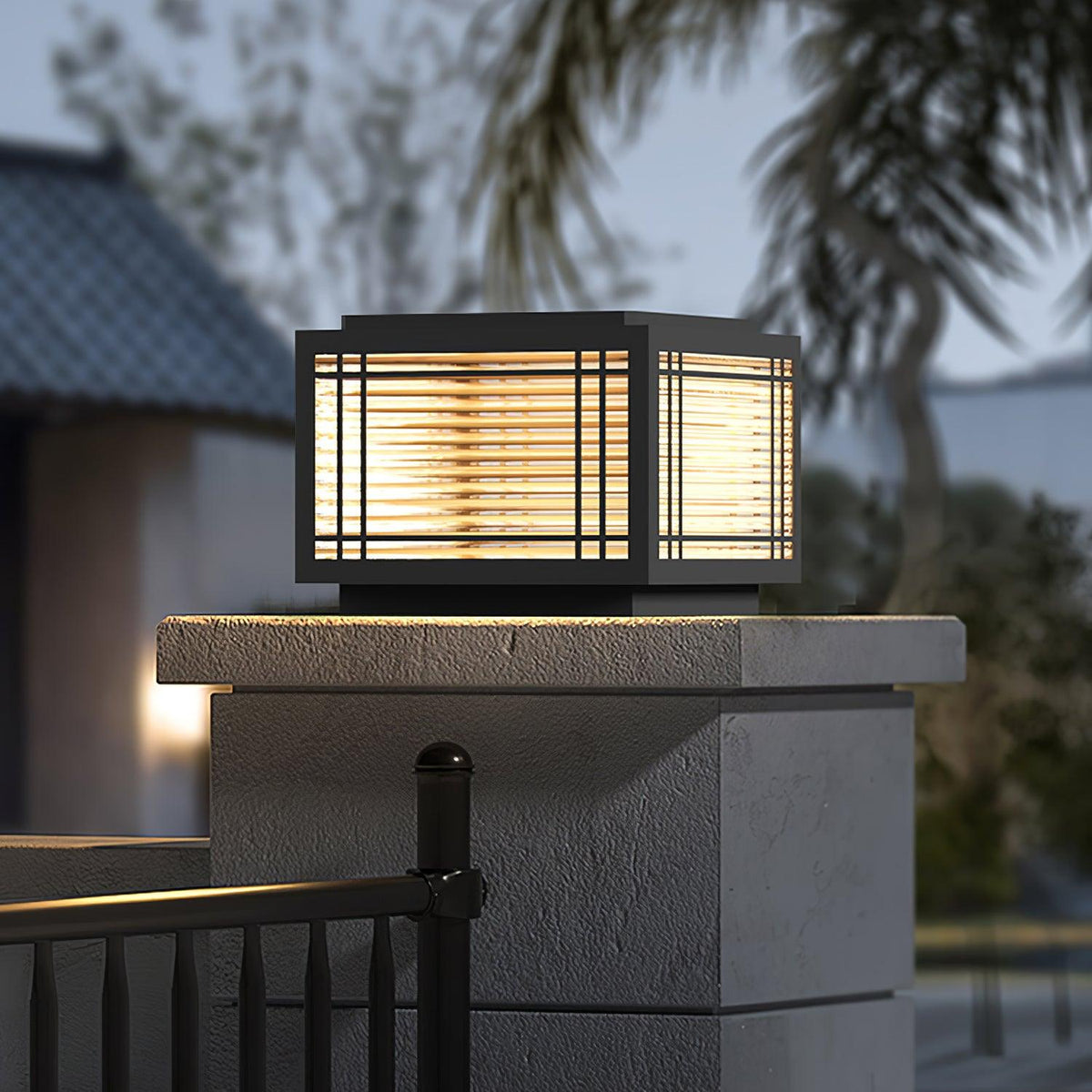 Deck Outdoor Post Light – Waterproof Stainless Steel Solar & Hardwired Pier Light