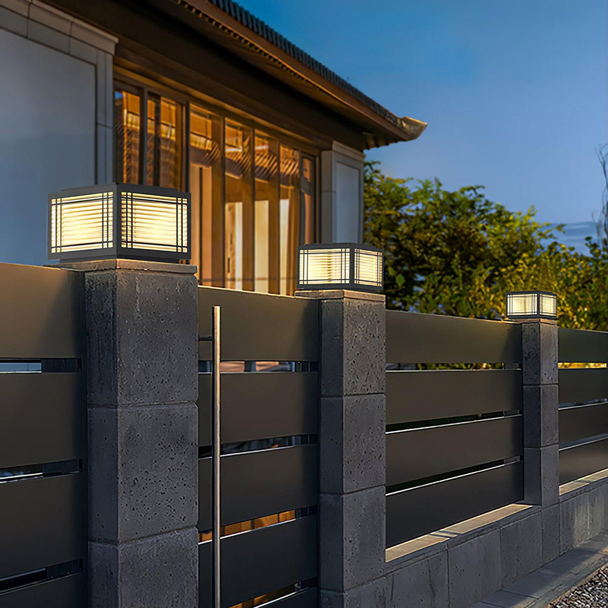 Deck Outdoor Post Light – Waterproof Stainless Steel Solar & Hardwired Pier Light