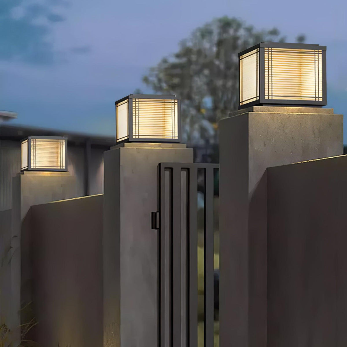 Deck Outdoor Post Light – Waterproof Stainless Steel Solar & Hardwired Pier Light