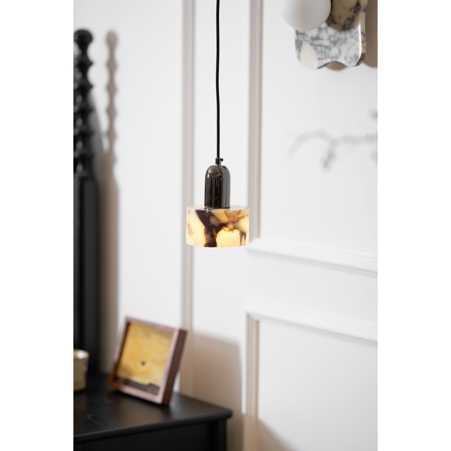 Dekum Marble Pendant Lamp - Bulgari Marble & Metal Linear Light