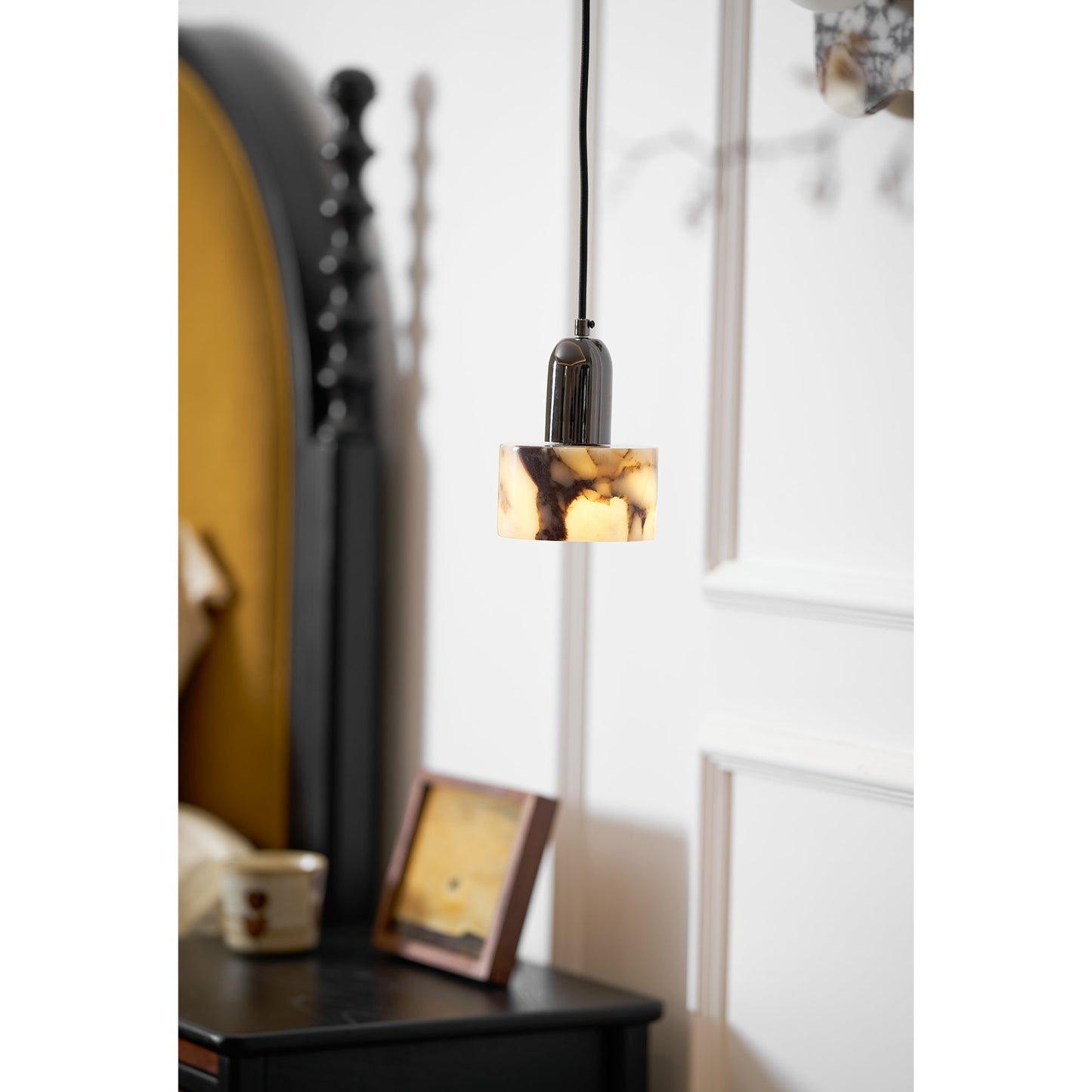 Dekum Marble Pendant Lamp - Bulgari Marble & Metal Linear Light