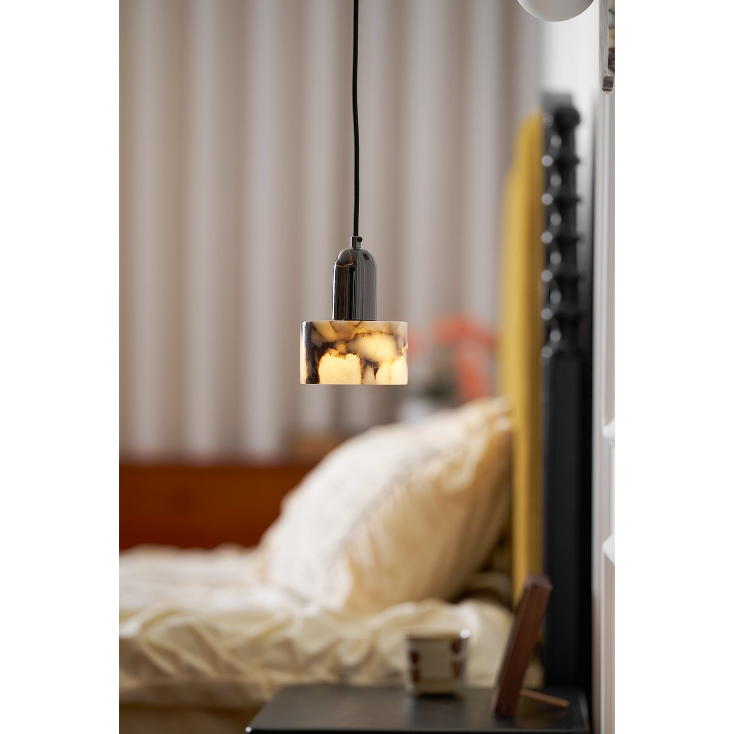 Dekum Marble Pendant Lamp - Bulgari Marble & Metal Linear Light