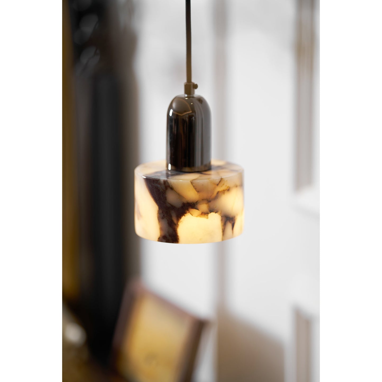 Dekum Marble Pendant Lamp - Bulgari Marble & Metal Linear Light