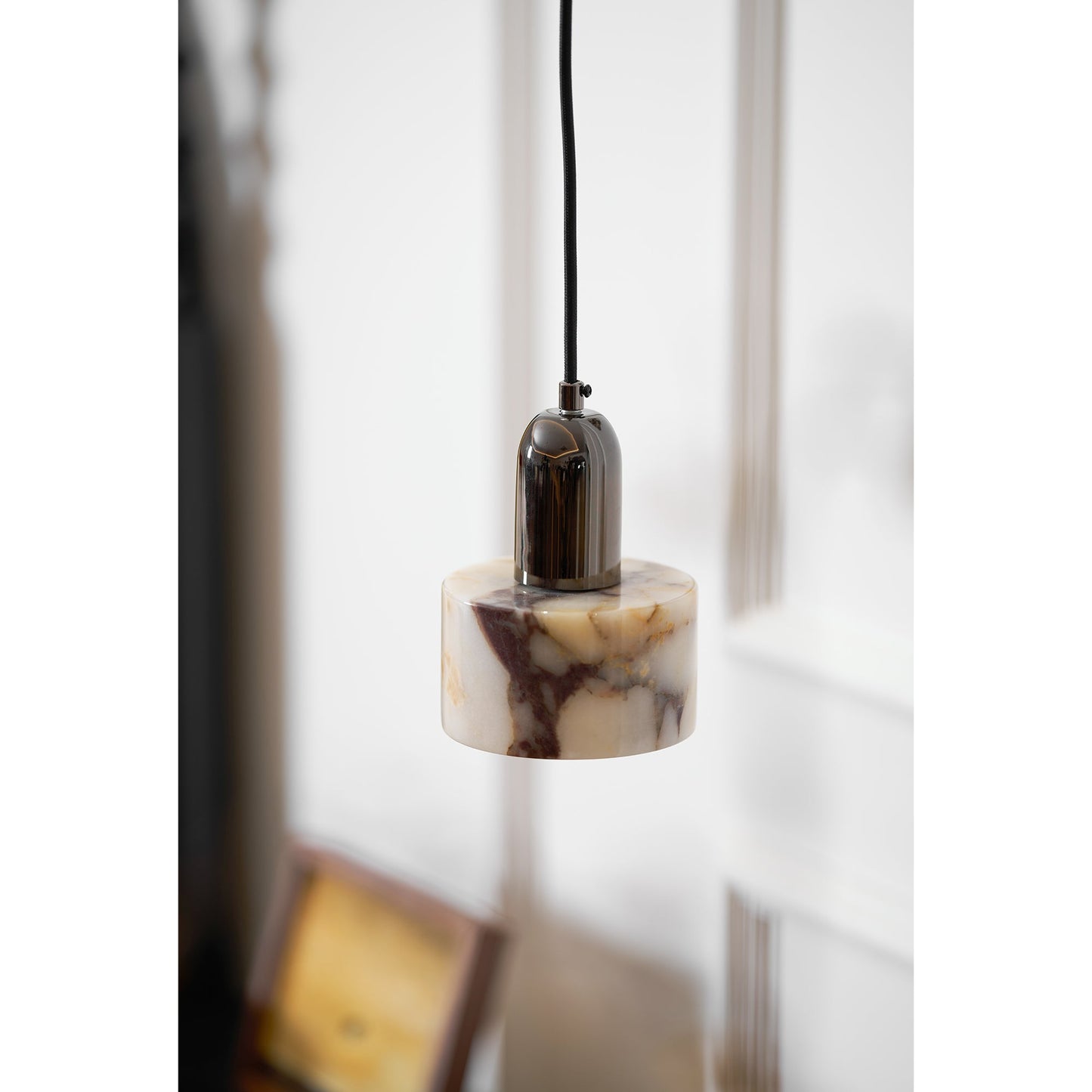 Dekum Marble Pendant Lamp - Bulgari Marble & Metal Linear Light