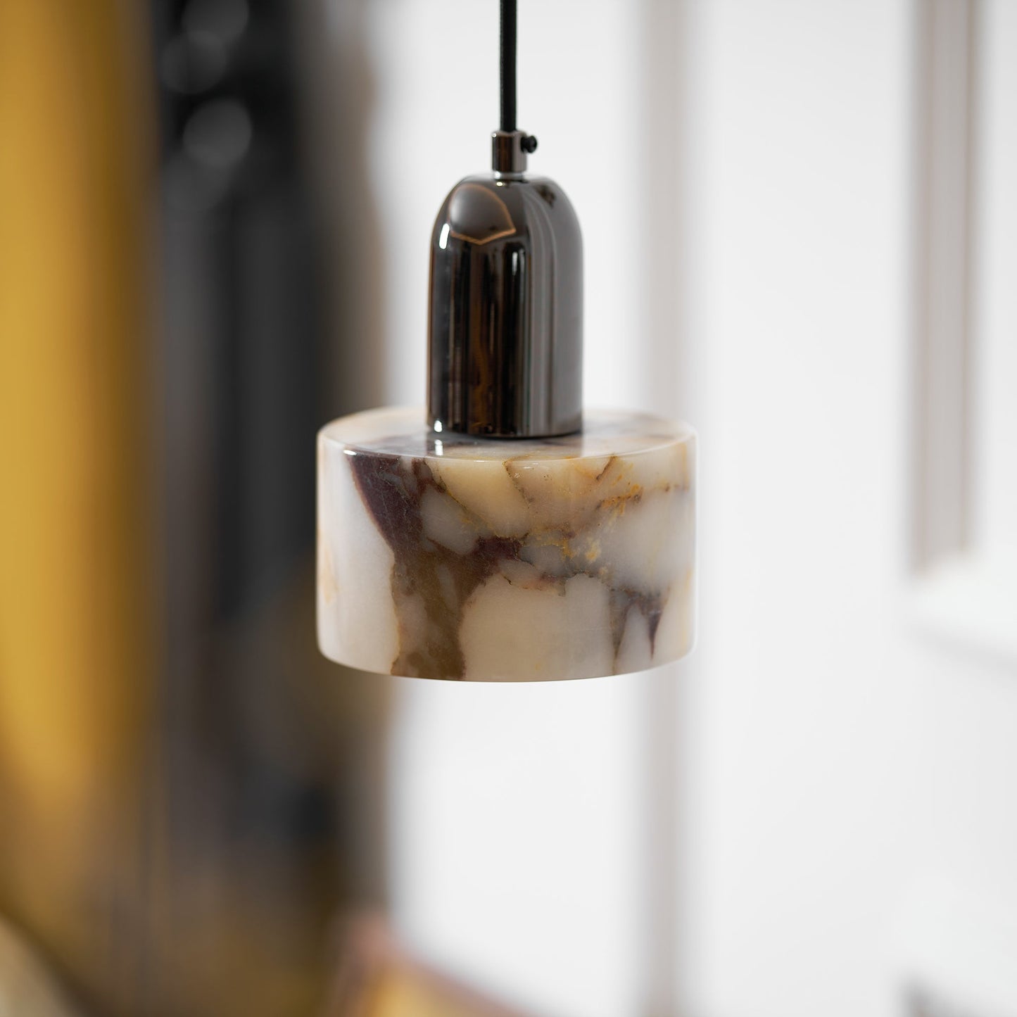 Dekum Marble Pendant Lamp - Bulgari Marble & Metal Linear Light