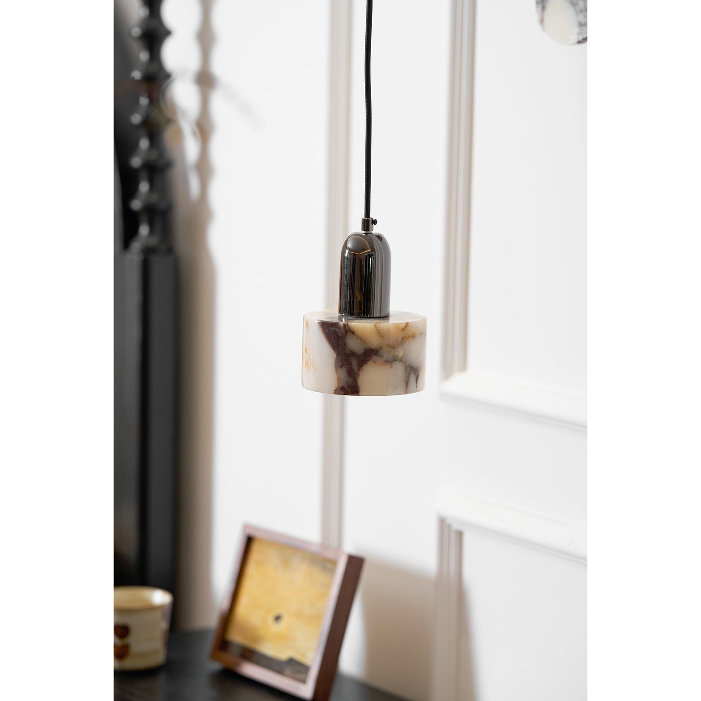 Dekum Marble Pendant Lamp - Bulgari Marble & Metal Linear Light