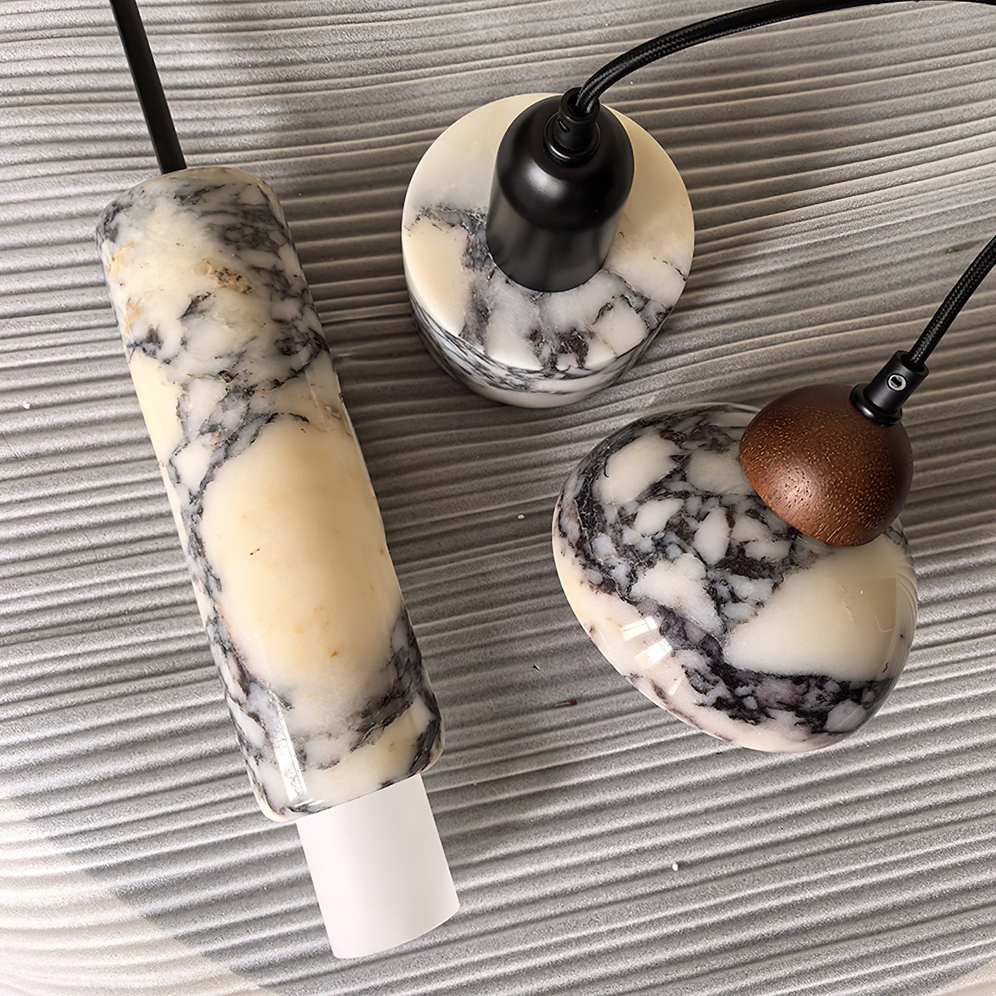 Dekum Marble Pendant Lamp - Bulgari Marble & Metal Linear Light