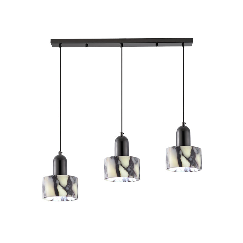 Dekum Marble Pendant Lamp - Bulgari Marble & Metal Linear Light