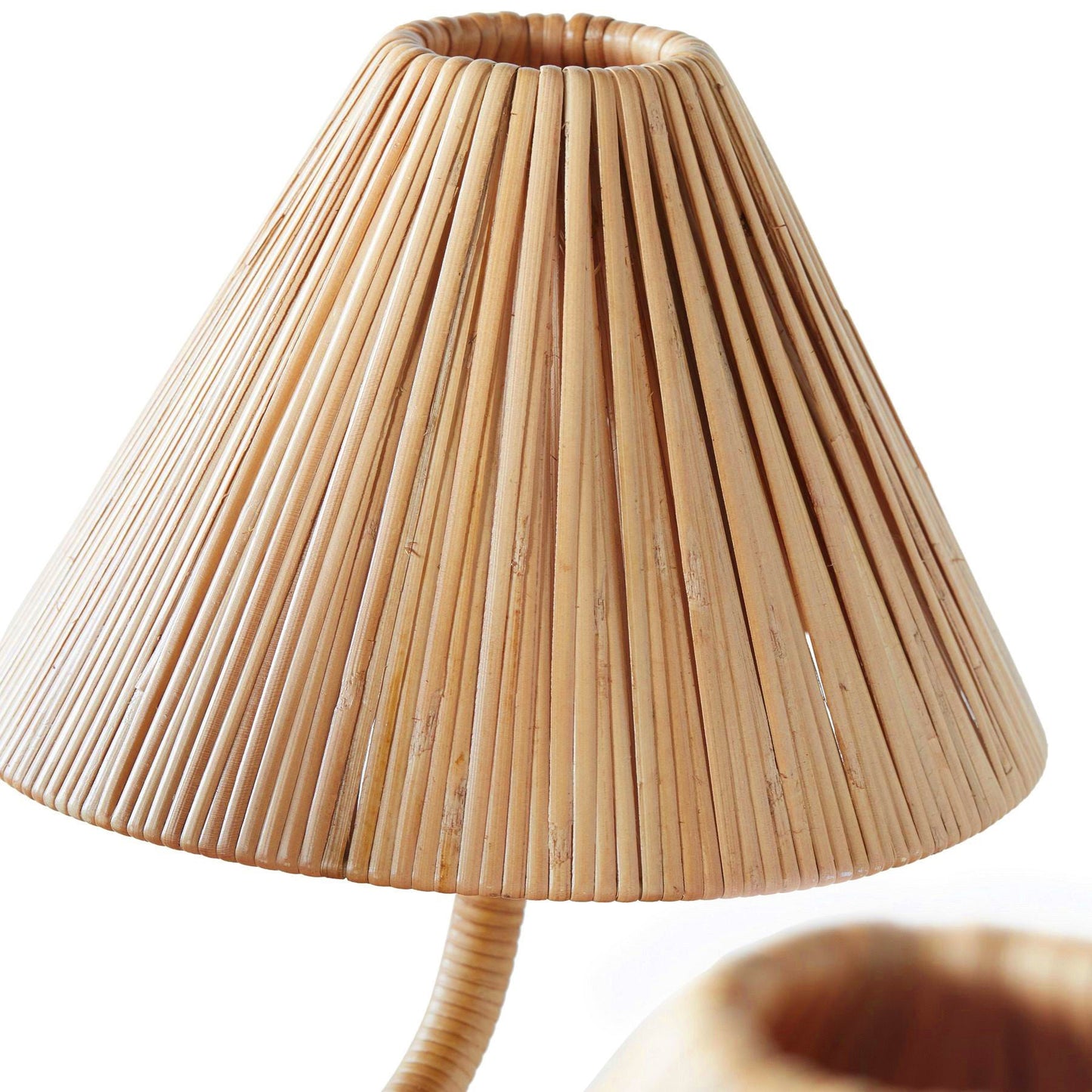 Delphine Chandelier - Parisian Style Rattan Woven 3-Light Brass Pendant