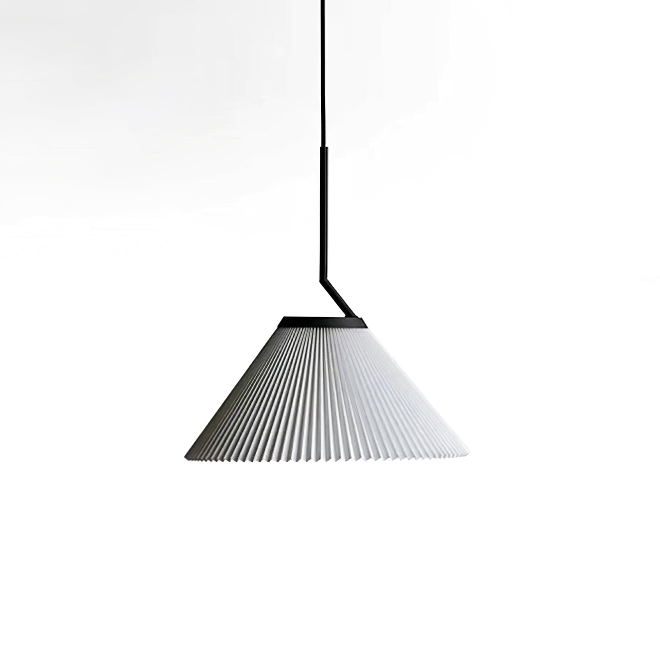 Demare Pleated Pendant Lamp - Modern Retro Fabric Dome Light