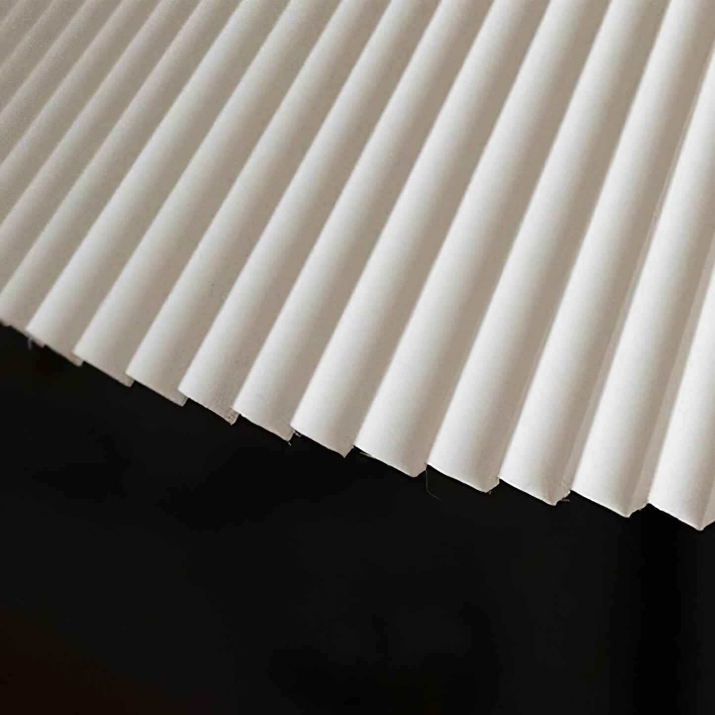 Demare Pleated Pendant Lamp - Modern Retro Fabric Dome Light