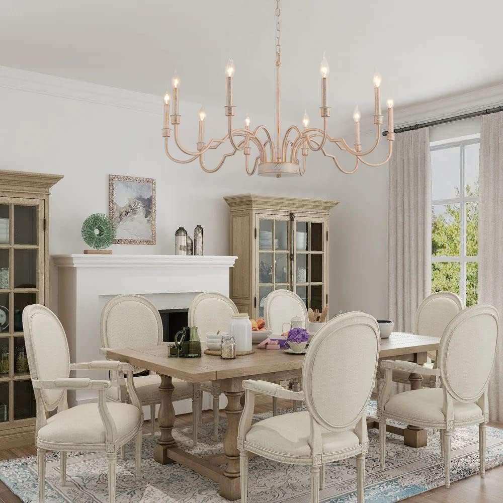 Demi Chandelier - Greek Key Inspired Brass Pendant in Imitation White