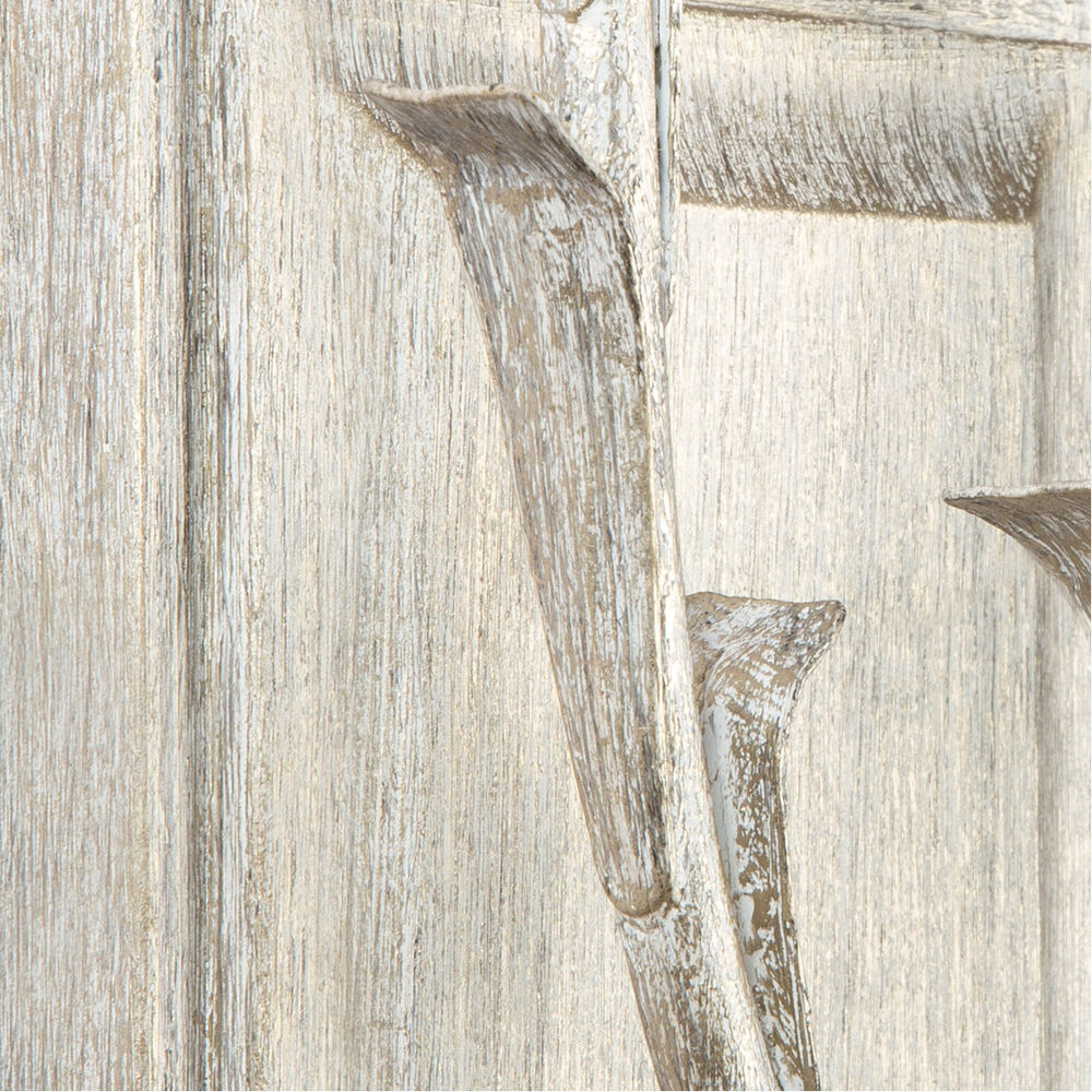 Demi Chandelier - Greek Key Inspired Brass Pendant in Imitation White