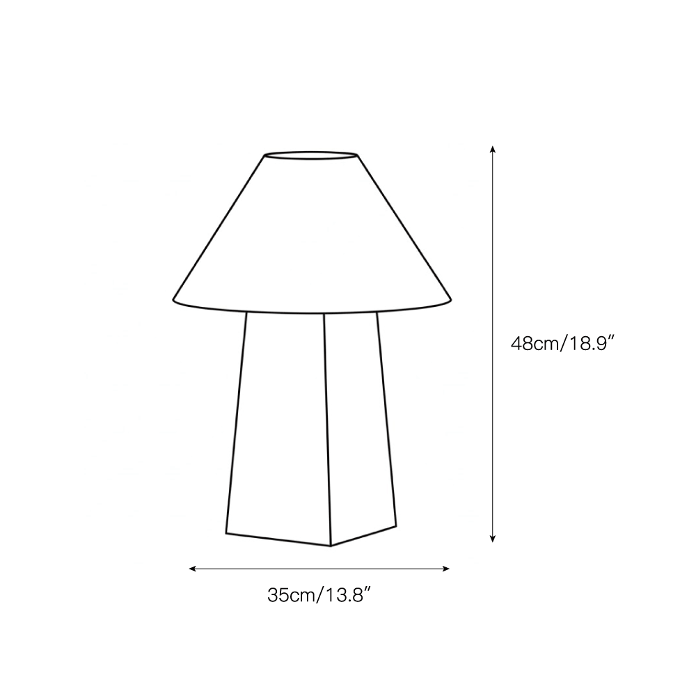 Derin Mushroom Table Lamp - Luxury Marble & Metal Sculptural Desk Light