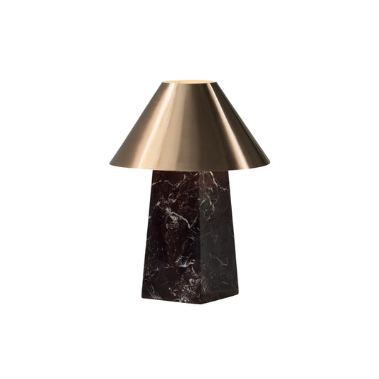 Derin Mushroom Table Lamp - Luxury Marble & Metal Sculptural Desk Light