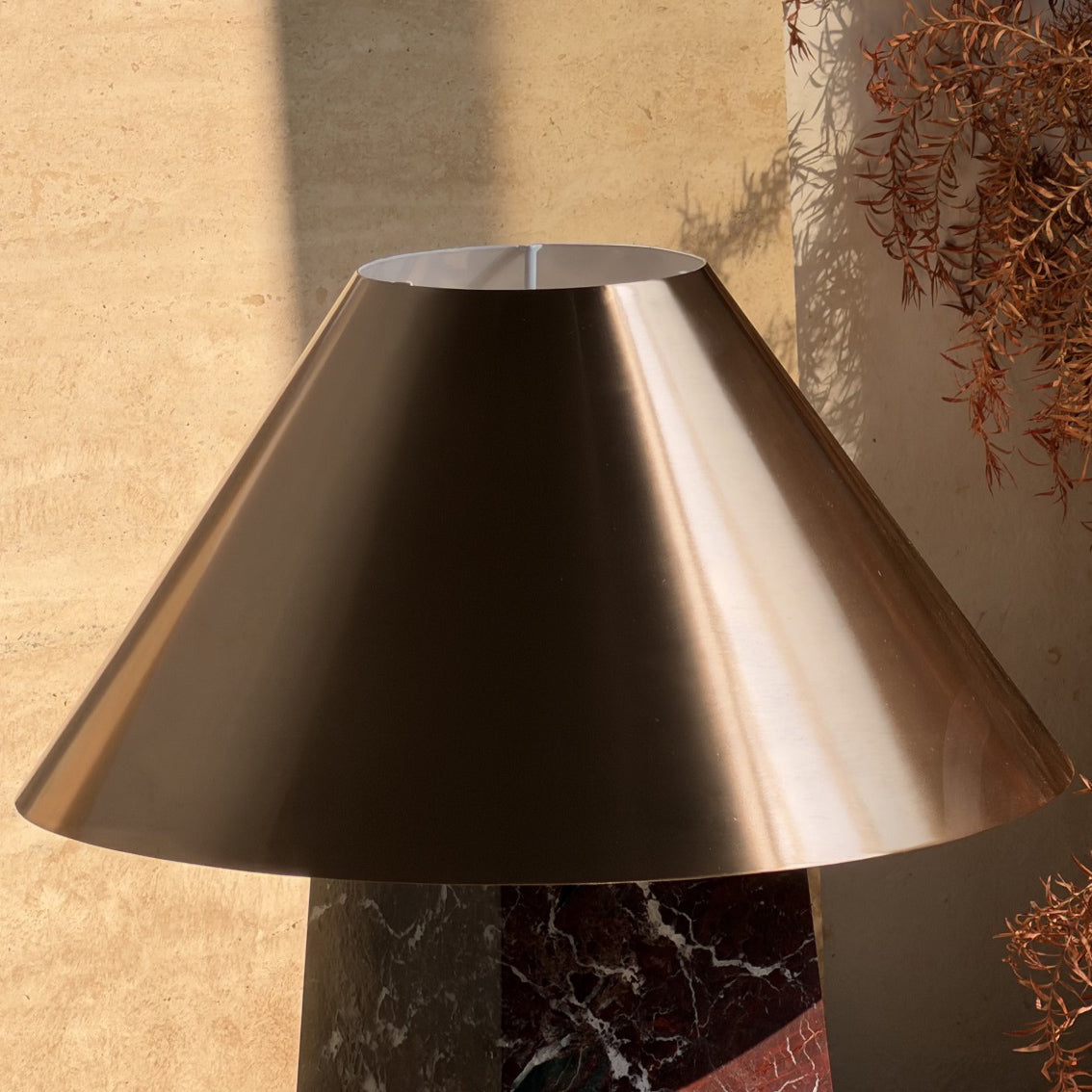 Derin Mushroom Table Lamp - Luxury Marble & Metal Sculptural Desk Light