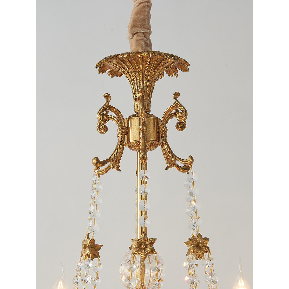 Desiree Chandelier - French Classic Brass & Crystal Luxury Chandelier
