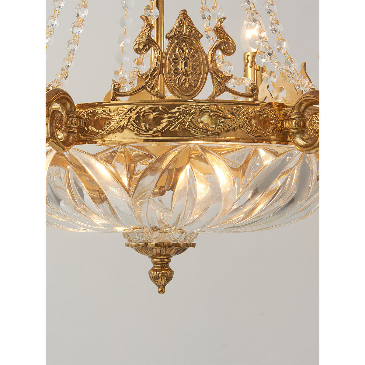 Desiree Chandelier - French Classic Brass & Crystal Luxury Chandelier