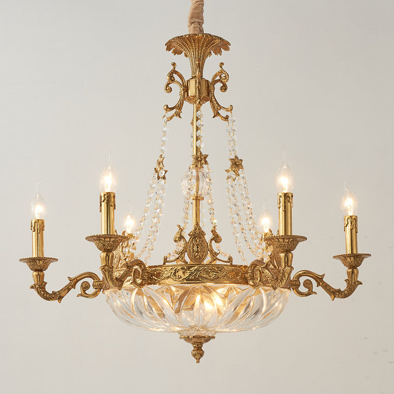 Desiree Chandelier - French Classic Brass & Crystal Luxury Chandelier