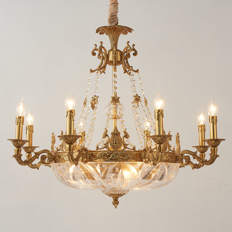 Desiree Chandelier - French Classic Brass & Crystal Luxury Chandelier