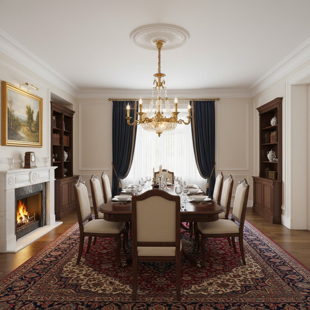 Desiree Chandelier - French Classic Brass & Crystal Luxury Chandelier