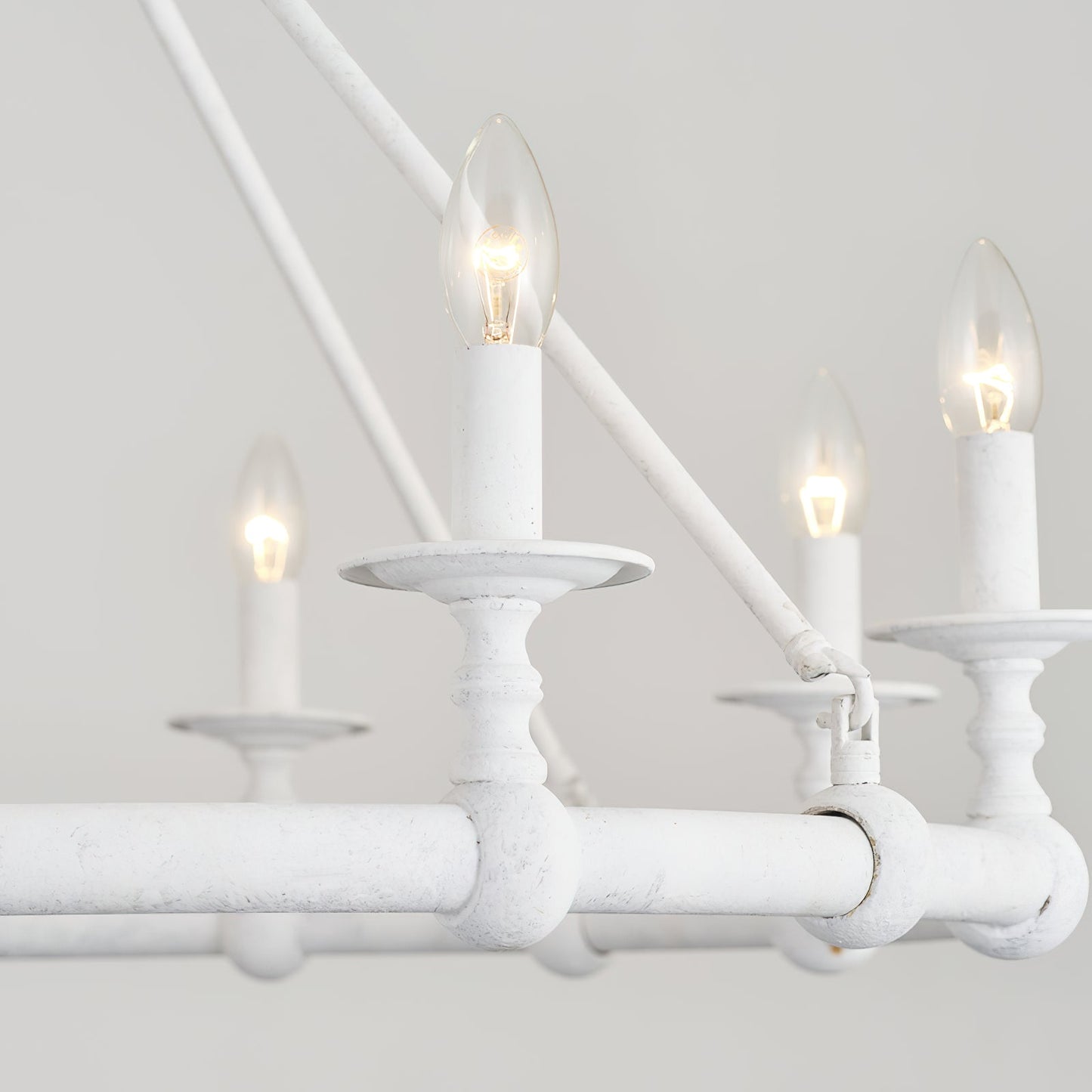 Devon Round Chandelier - 8-Light Traditional Candle Chandelier with Fabric Shades