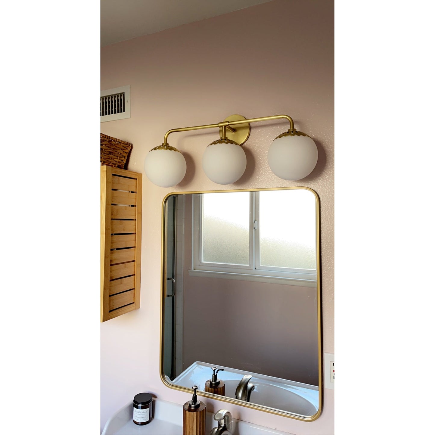Dewdrop Globe Sconce - Art Deco Flower Cap Glass Vanity & Wall Light