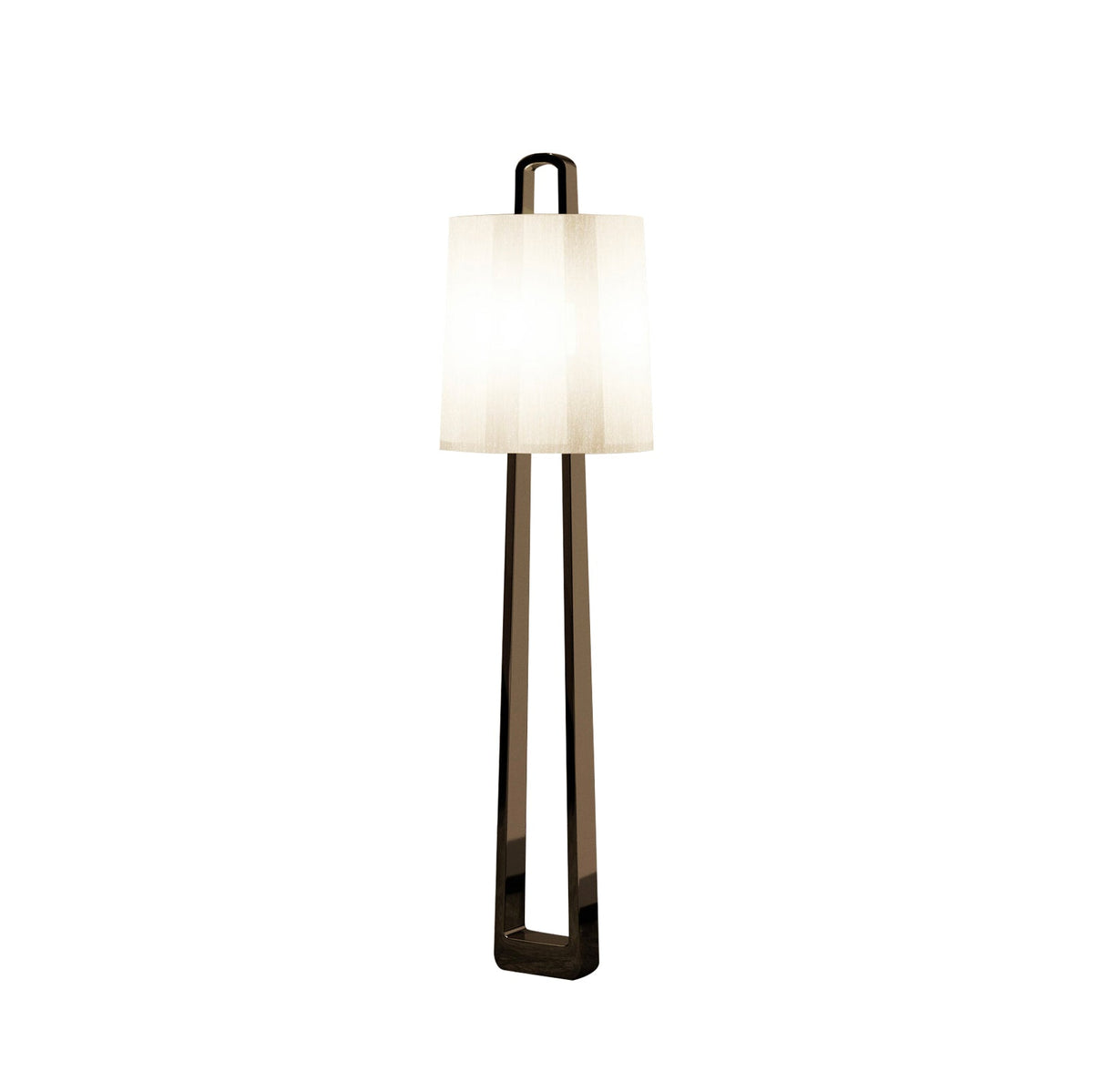 Dinka Floor Lamp – Minimalist French Provincial Iron & Fabric Floor Light
