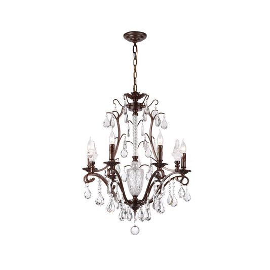 Diodem Crystal Chandelier – Vintage Vine Crystal & Fluted Glass Chandelier