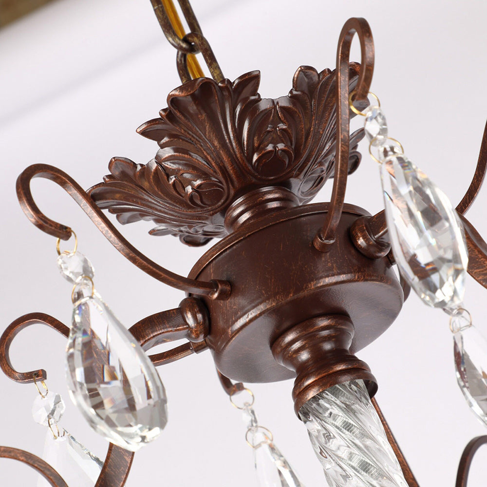 Diodem Crystal Chandelier – Vintage Vine Crystal & Fluted Glass Chandelier