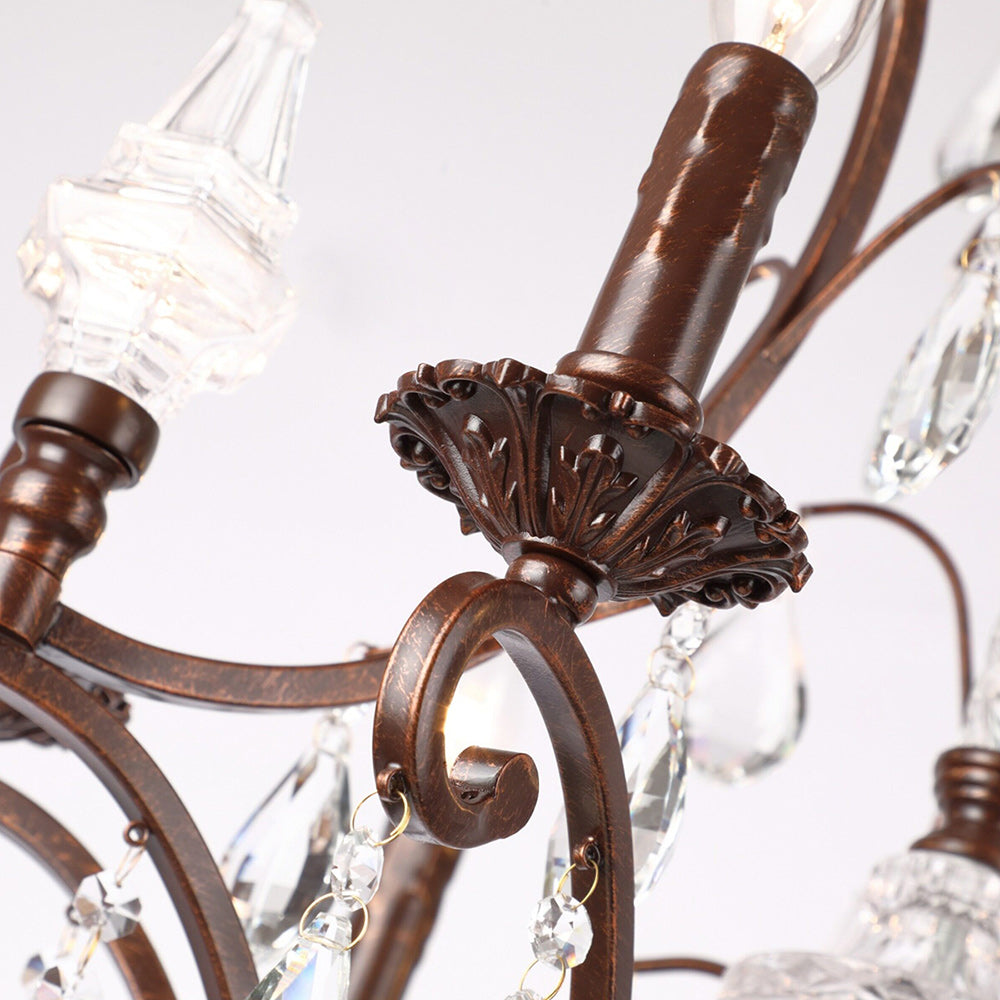 Diodem Crystal Chandelier – Vintage Vine Crystal & Fluted Glass Chandelier