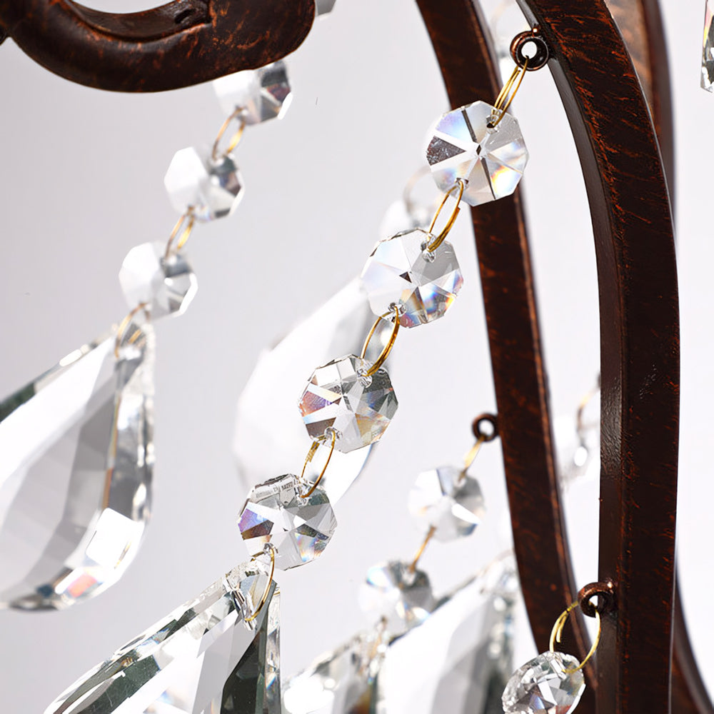 Diodem Crystal Chandelier – Vintage Vine Crystal & Fluted Glass Chandelier