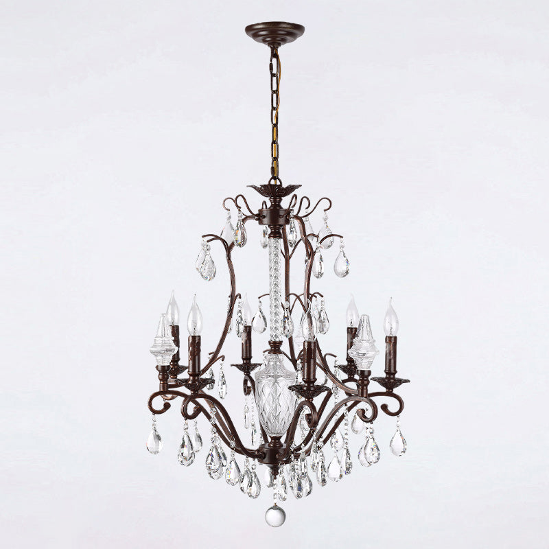Diodem Crystal Chandelier – Vintage Vine Crystal & Fluted Glass Chandelier