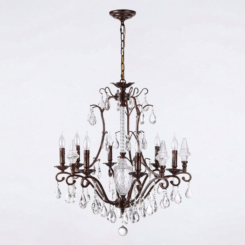 Diodem Crystal Chandelier – Vintage Vine Crystal & Fluted Glass Chandelier
