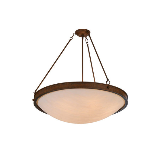 Dionne Alabaster Ceiling Lamp – Natural Alabaster & Retro Brass Semi-Flush Mount Light