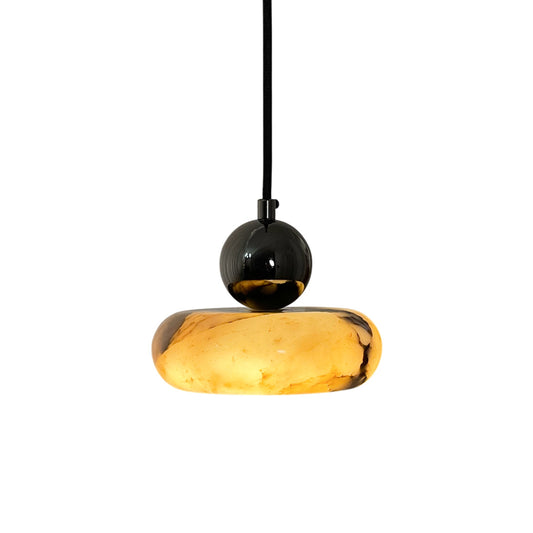 Donya Pendant Lamp – Bulgari Marble & Sleek Metal Pendant Light