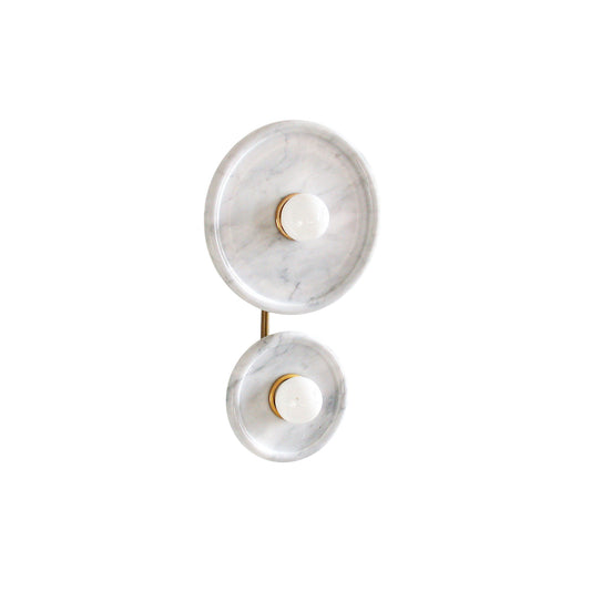 Drios Wall Lamp – Modern Marble & Sleek Metal Arm Wall Sconce