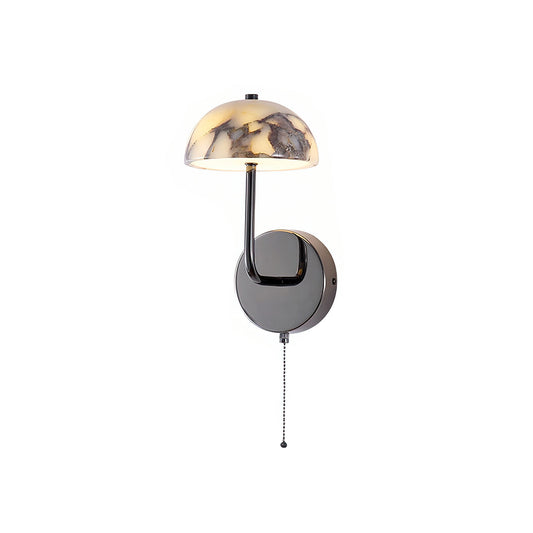 Dussa Marble Wall Lamp – Organic Bulgari Marble Mushroom Wall Light
