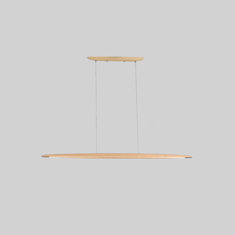 Eastoft Wood Pendant Lamp – Linear Solid Ash Wood LED Pendant Light