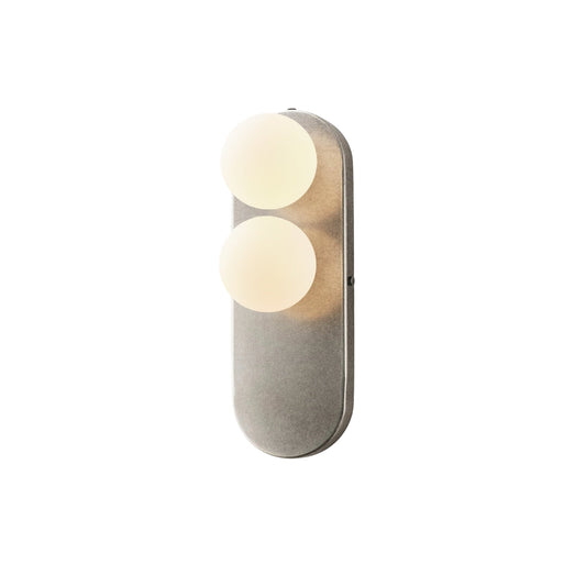 Eccolo Wall Lamp – Modern Curved Iron & Glass Globe Wall Sconce