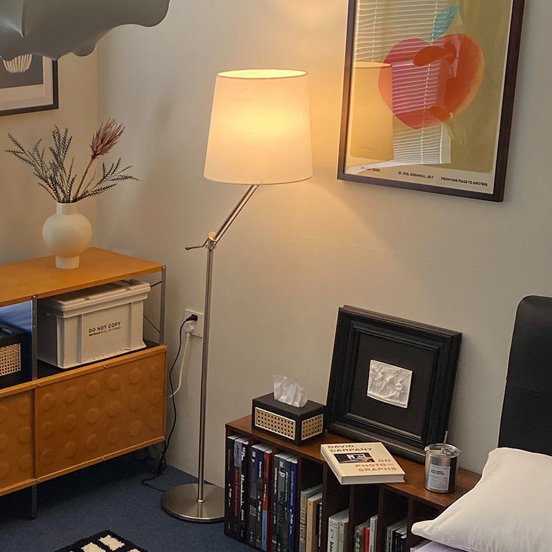 Eichholtz Medea Floor Lamp – Modern Chrome Swing Arm Reading Light
