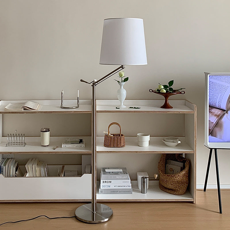 Eichholtz Medea Floor Lamp – Modern Chrome Swing Arm Reading Light