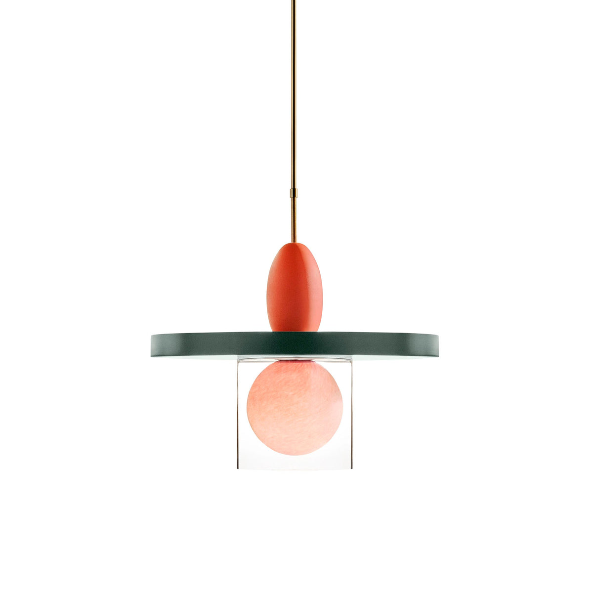 Eirene Glass Pendant Lamp – Handcrafted Sculptural Glass & Resin Light